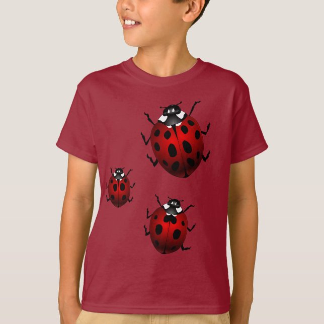 Kid's Ladybug T-shirts Kid's Cute Ladybug Shirts (Front)