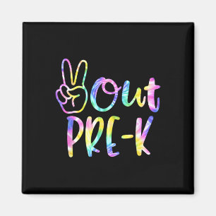 Kids Last Day Of School Peace Out Preschool Pre K  Magnet
