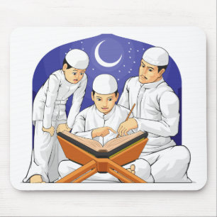 Kids Learn to Read Al-Quran with Their Parent Mouse Pad