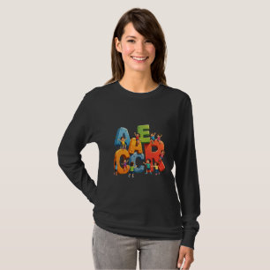 Kids Learning Alphabet Long Sleeve T-Shirt