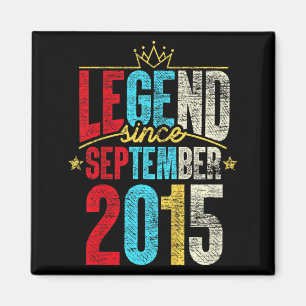 Kids Legend Since September 2015 Bday Gifts 7th Magnet