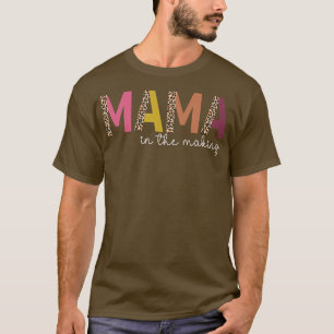 Kids Leopard Mama in the Making Pregnancy Announce T-Shirt