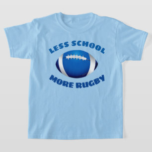 Kid's Less School More Rugby T-Shirt