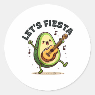 Kids Lets Fiesta 5 Cinco De Mayo For Toddler Boys  Classic Round Sticker