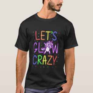 Kids Let's Glow Crazy Unicorn Best Mum Outfit Par T-Shirt
