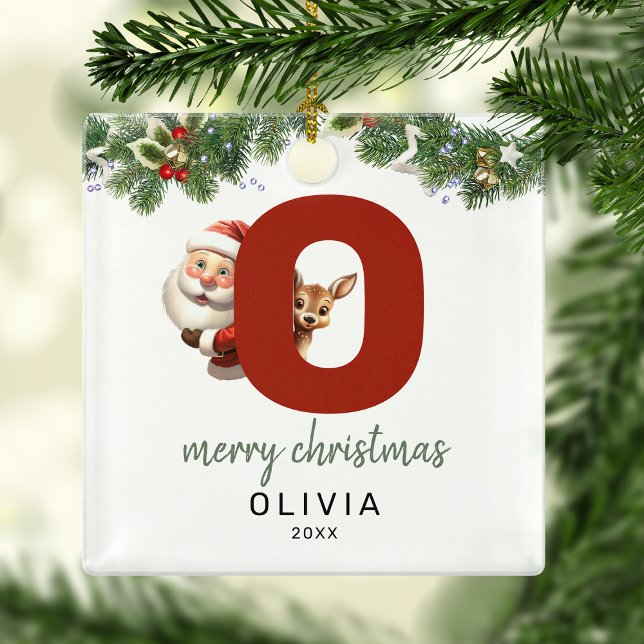 Kids Letter O Monogram Christmas Tree  Metal Tree Decoration (Creator Uploaded)