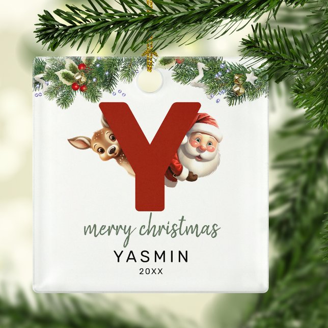 Kids Letter Y Monogram Christmas Tree  Metal Tree Decoration (Creator Uploaded)