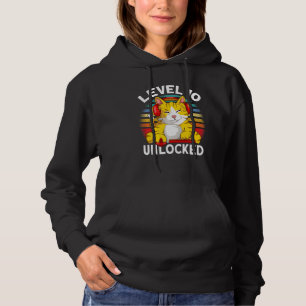 Kids Level 10 Unlocked Video Game Gamer Gaming 10t Hoodie