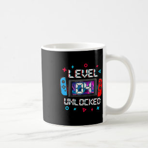 Kids Level 4 Unlocked Gamer 4th Birthday Gift Vide Coffee Mug