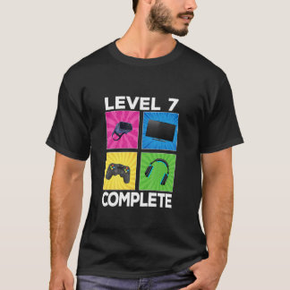 Kids Level 7 Complete Awesome 2015 Game 7Th Birthd T-Shirt