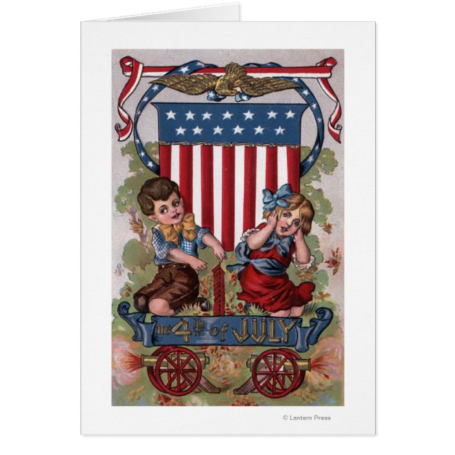 Kids Lighting Fireworks (Front)