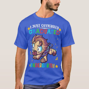 Kids Lion I Officially Graduated Kindergarten Grad T-Shirt