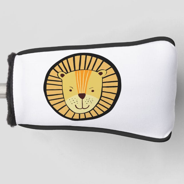 Kids Lion Jungle Animal Golf Head Cover (Front)