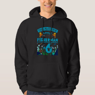 Kids Little Fisherman Is Now 6 Fishing Sea 6th Bir Hoodie