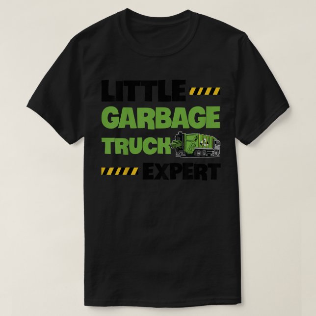 Kids Little garbage truck expert Quote for a Garba T-Shirt (Design Front)