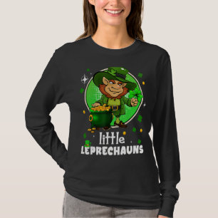 Kids Little Leprechaun With Shamrock St Patricks D T-Shirt