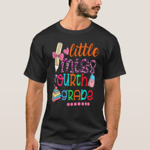Kids Little Miss First 4th Grade Back To School Gi T-Shirt