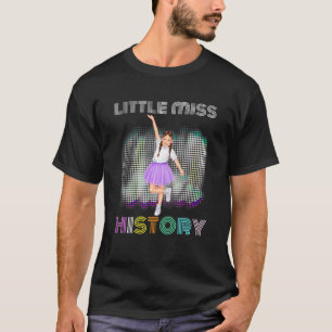 Kids Little Miss History Month Cute Girls Daughter T-Shirt