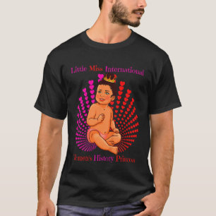 Kids Little Miss International Womens History Prin T-Shirt