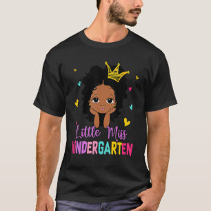 Kids Little Miss Kindergarten Back To School Cute T-Shirt