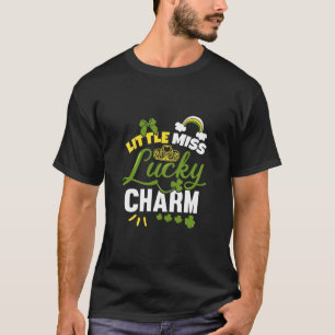 Kids Little Miss Lucky Charm St Patricks Day Toddl T-Shirt