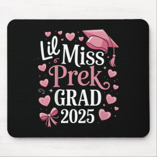 Kids Little Miss Pre-k Grad 2025 Preschool Girls P Mouse Pad