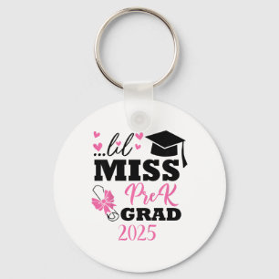 Kids Little Miss Pre-k Grad Preschool Prek Graduat Key Ring