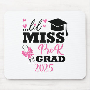 Kids Little Miss Pre-k Grad Preschool Prek Graduat Mouse Pad