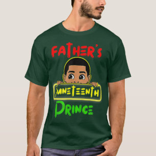 Kids Little Mister Juneteenth Prince Father Son Bl T-Shirt