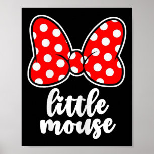 Kids Little Mouse Family Vacation Bow - Youth  Poster
