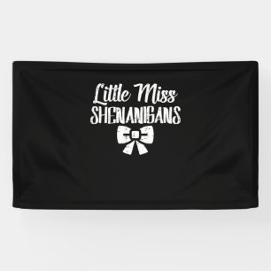 Kids Little Ms Shenanigans Cute St Patricks Day Ki Banner