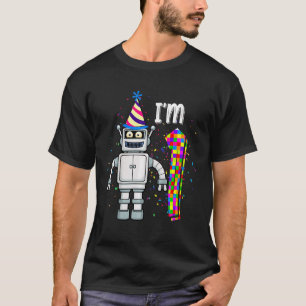 Kids Little Robot I'm 1 Year Old Robotic Science 1 T-Shirt
