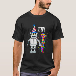 Kids Little Robot I'm 1 Year Old Robotic Science 1 T-Shirt