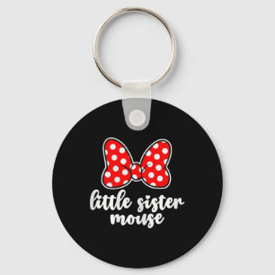 Kids Little Sister Mouse Bow Family Vacation -yout Key Ring