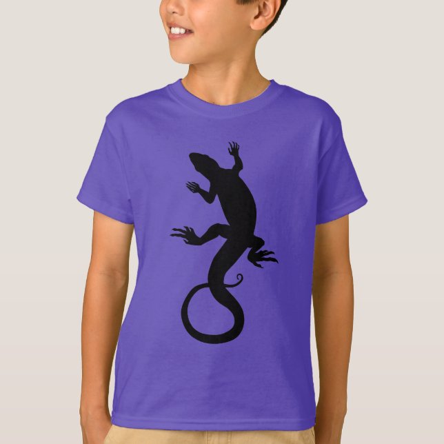 Kid's Lizard Sweatshirt Reptile Art Kids Shirts (Front)