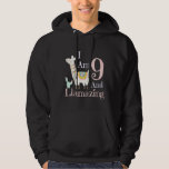 Kids Llama Birthday   Llama 9th Birthday Hoodie<br><div class="desc">Kids Llama Birthday   Llama 9th Birthday</div>