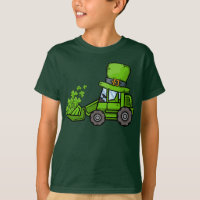 Kids Loads of Luck Excavator St. Patricks day