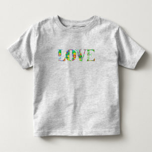 Kids "Love" with Flowers T-Shirt