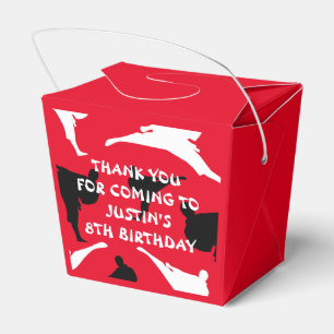 Kid's martial arts karate Birthday party favour bo Box