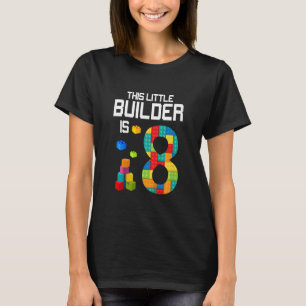 Kids Master Builder 8th Birthday Boy 8 Year Old Bu T-Shirt