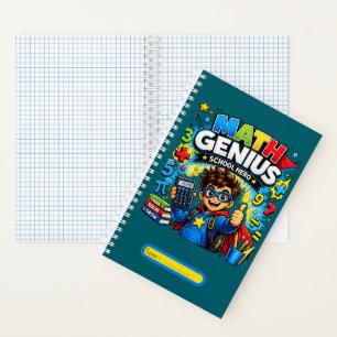 Kids Math Notebook Math Genius