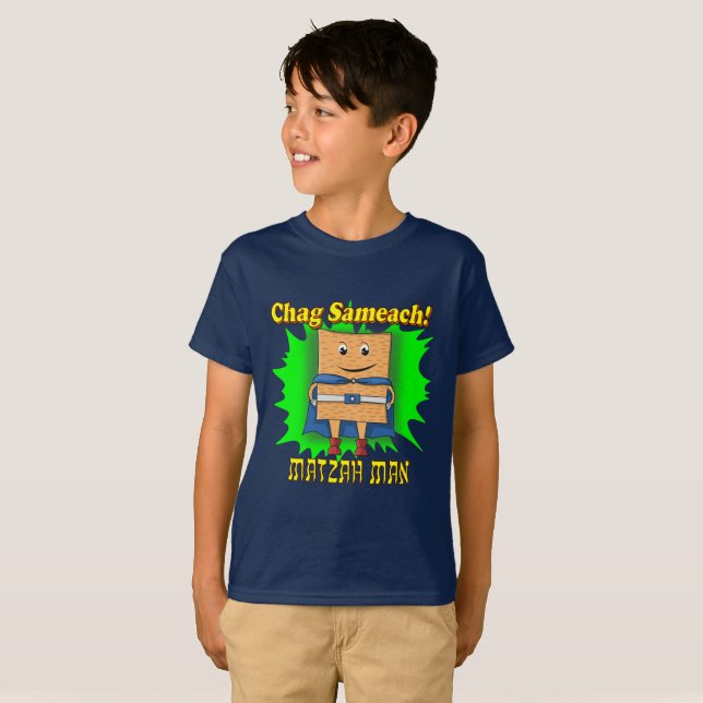 Kids Matzah Man Passover T-Shirt (Front Full)