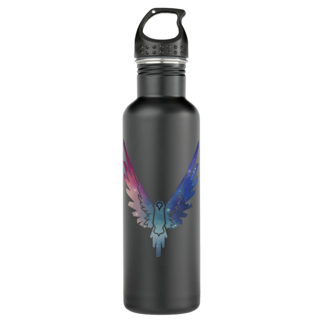 Kids Maverick Galaxy Logo - Logan Paul Merch Class 710 Ml Water Bottle (Front)