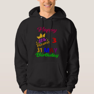 Kids May Girls Birthday 31 May 3rd Anniversary Hoodie