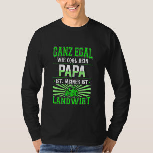 Kids Mein Papa Ist Cool Und Landwirt Bauer T-Shirt