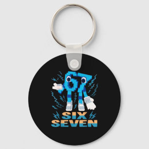 Kids Meme 67 Six Seven 6 7 Italian Brainrot  Key Ring