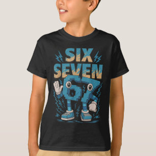 Kids Meme 67 Six Seven 6 7 Italian Brainrot T-Shirt