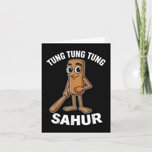 Kids Meme Italian Brainrot Tung Tung Tung Sahur T- Card
