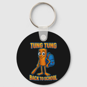 Kids Meme Tung Tung Sahur Italian Brainrot Back To Key Ring