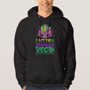 Kids Men Women Let The Shenanigans begin mardi Gra Hoodie